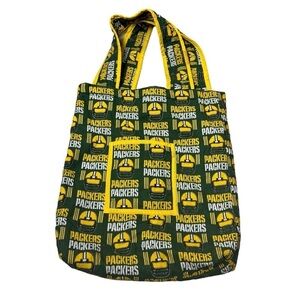 Vintage Green Bay Packers tote large quilted bag